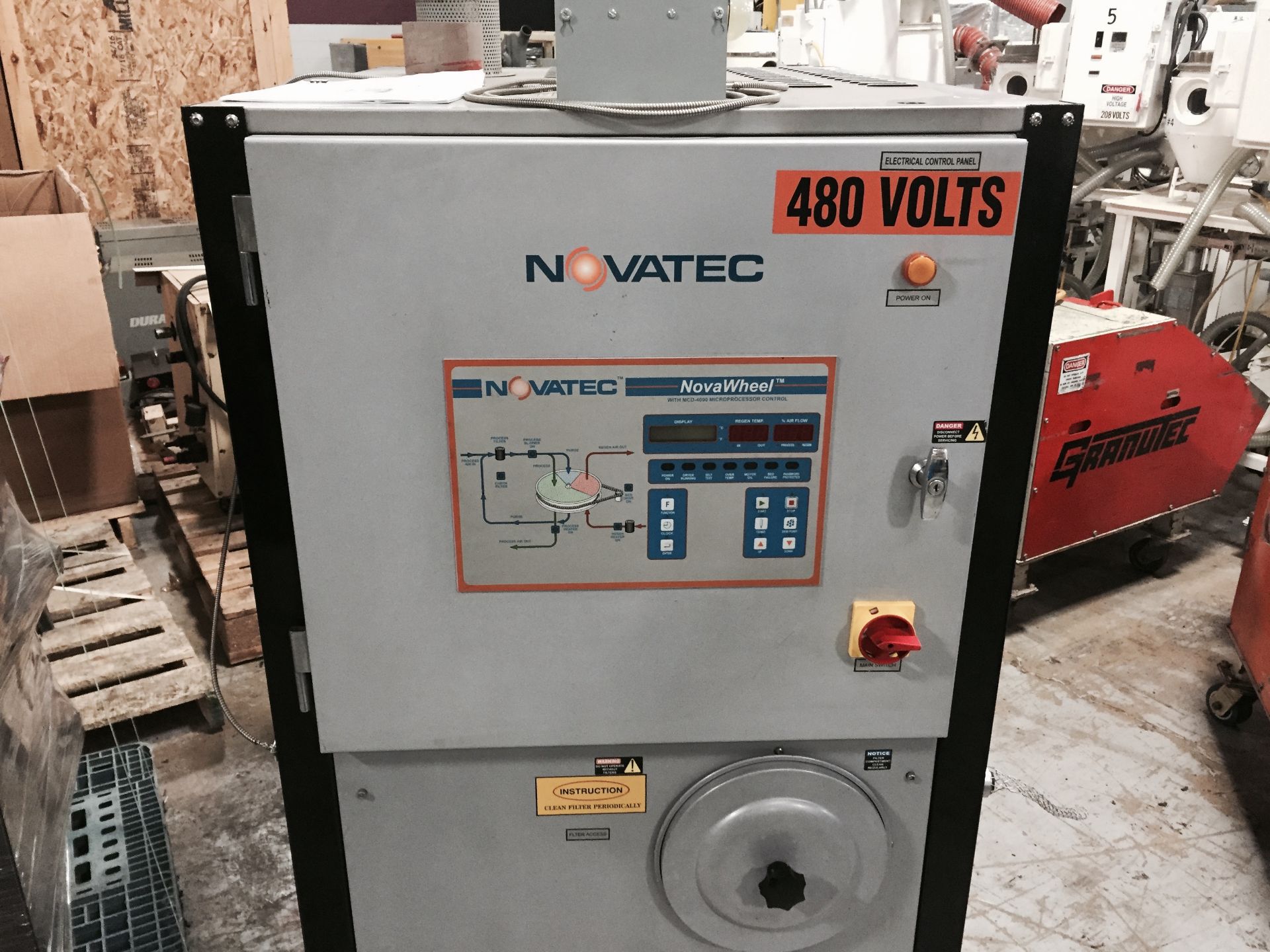 Novatec NW-300 Dryer: Manufactured 12/2007, 460v, Serial # NW-300-46-004 *LOCATED IN ITASCA, IL - Image 2 of 6