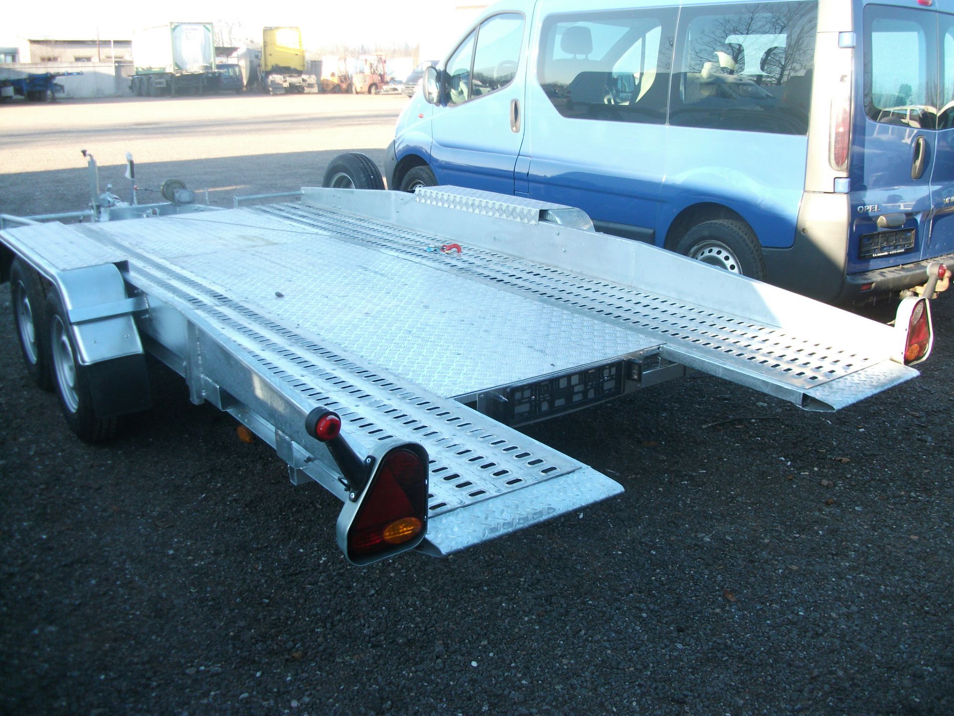 CAR TRANSPORTER TRAILER TILT WITH DOCUMENTS - Image 5 of 11