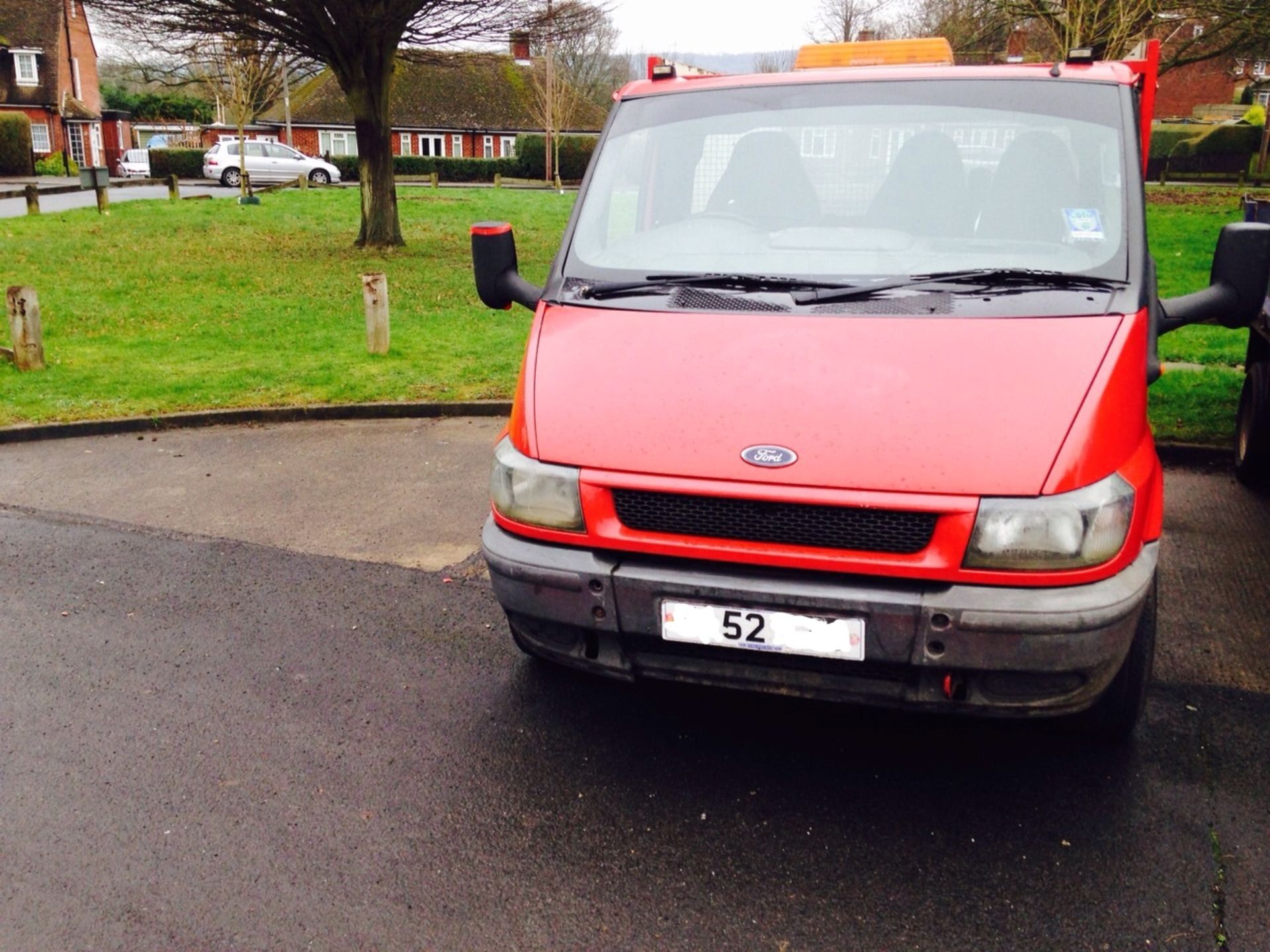 2003/52 REG FORD TRANSIT 300 TD LWB TIPPER IN RED GOOD CONDITION *NO VAT* - Image 5 of 6