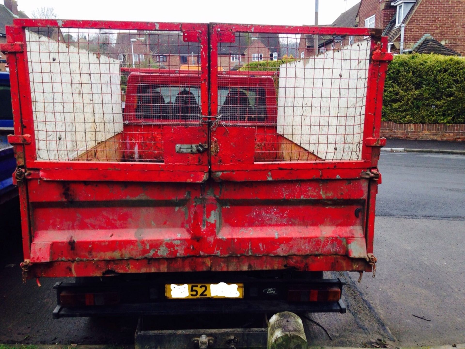 2003/52 REG FORD TRANSIT 300 TD LWB TIPPER IN RED GOOD CONDITION *NO VAT* - Image 3 of 6