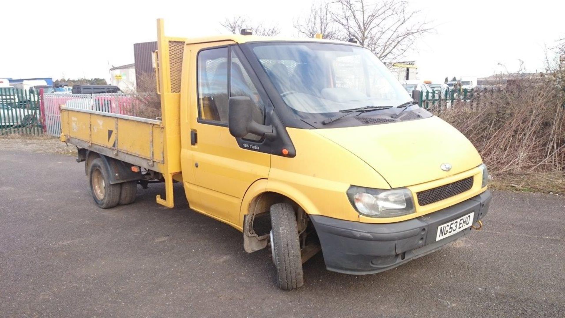 2003/53 REG FORD TRANSIT 125 T350 LWB TD DROPSIDE TWIN WHEEL PICKUP *NO VAT*