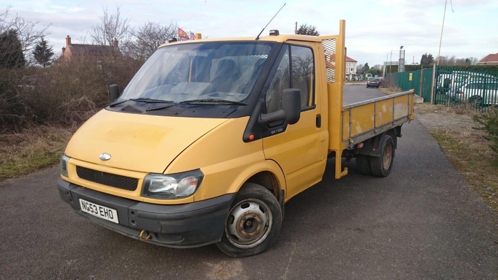 2003/53 REG FORD TRANSIT 125 T350 LWB TD DROPSIDE TWIN WHEEL PICKUP *NO VAT* - Image 2 of 13