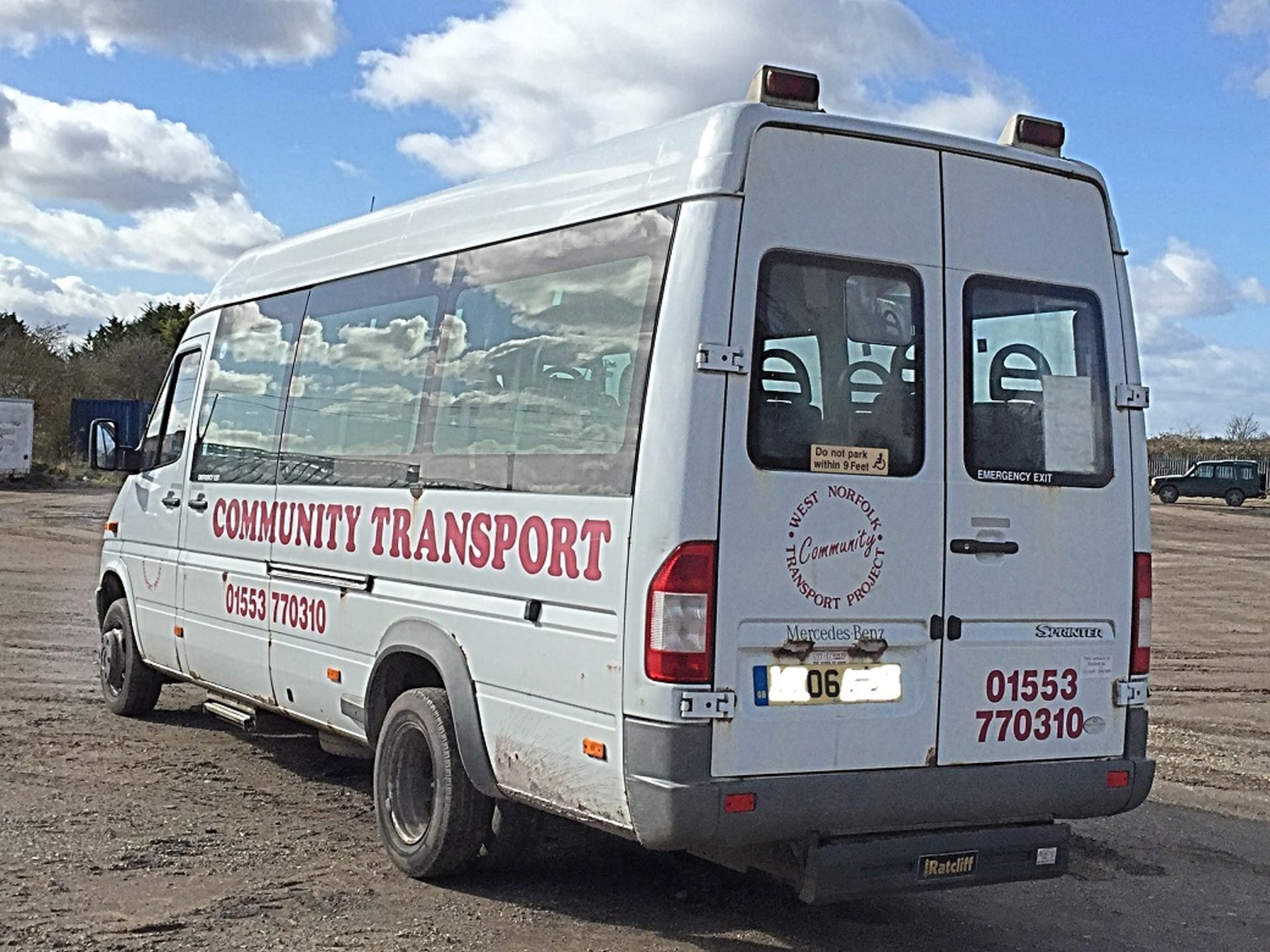 2006/06 REG MERCEDES SPRINTER 411 CDI LWB 16 SEATER MINI-BUS HI-ROOF *NO VAT* - Image 4 of 11