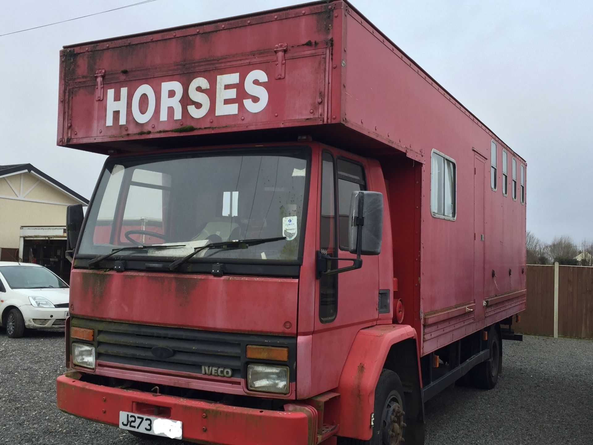 1991/J REG IVECO CARGO 913 HORSE BOX *NO VAT* - Image 2 of 8