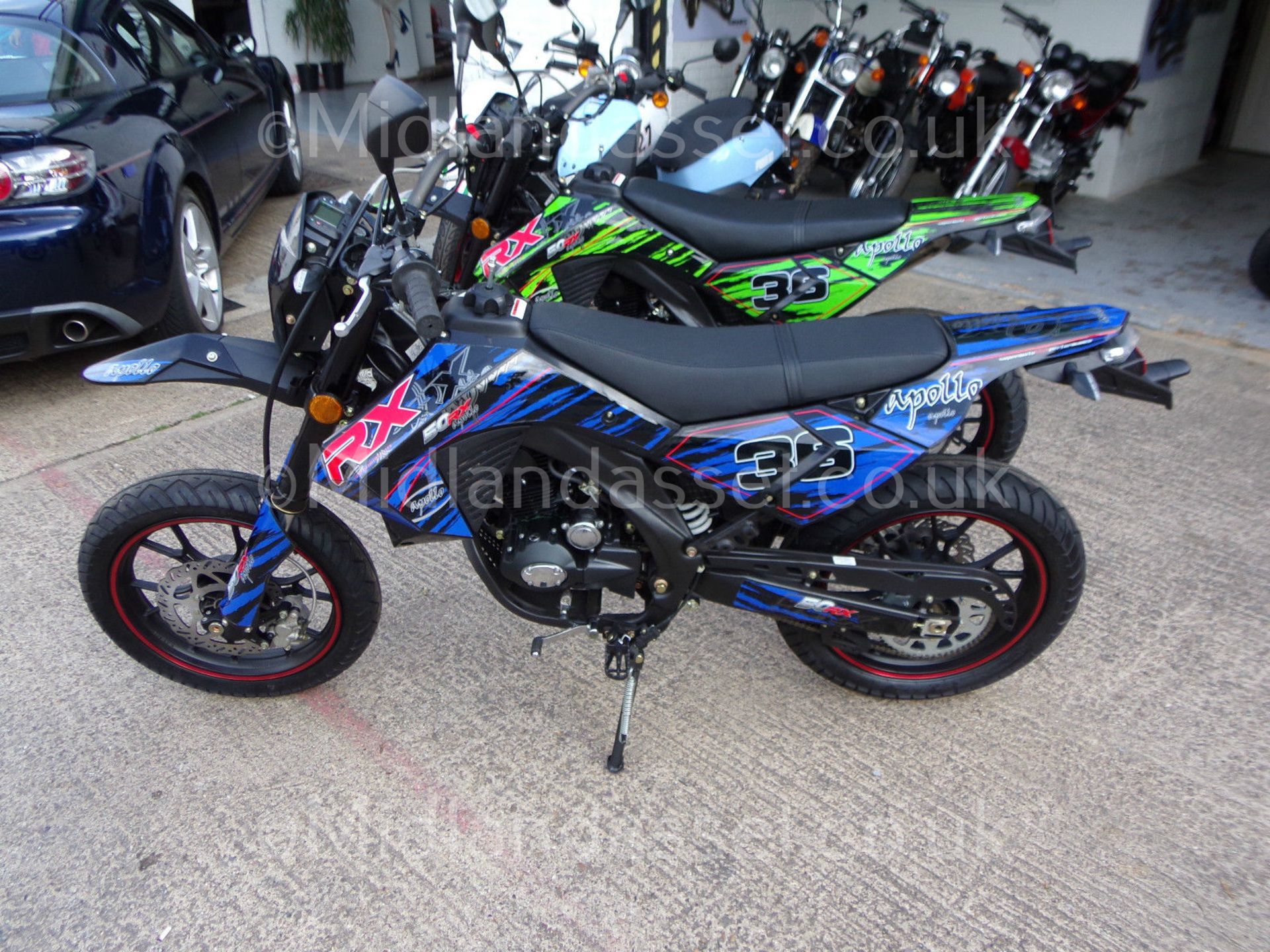 BRAND NEW 2015 BLUE APOLLO MOTORBIKE RX50 FANTASTIC SPEC *PLUS VAT*