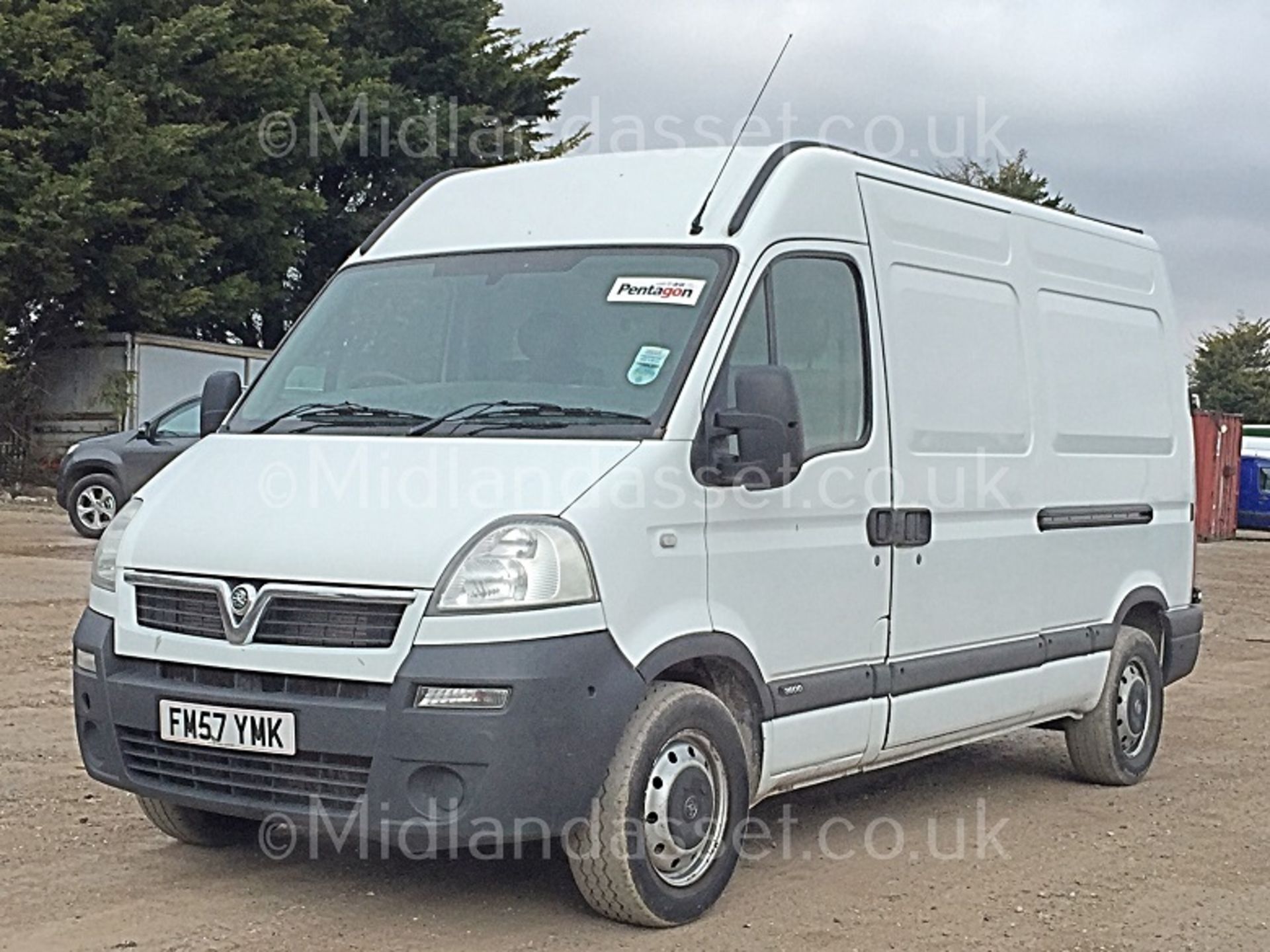 2008/57 REG VAUXHALL MOVANO 3500 CDTI MWB HI-ROOF *PLUS VAT* - Image 2 of 10