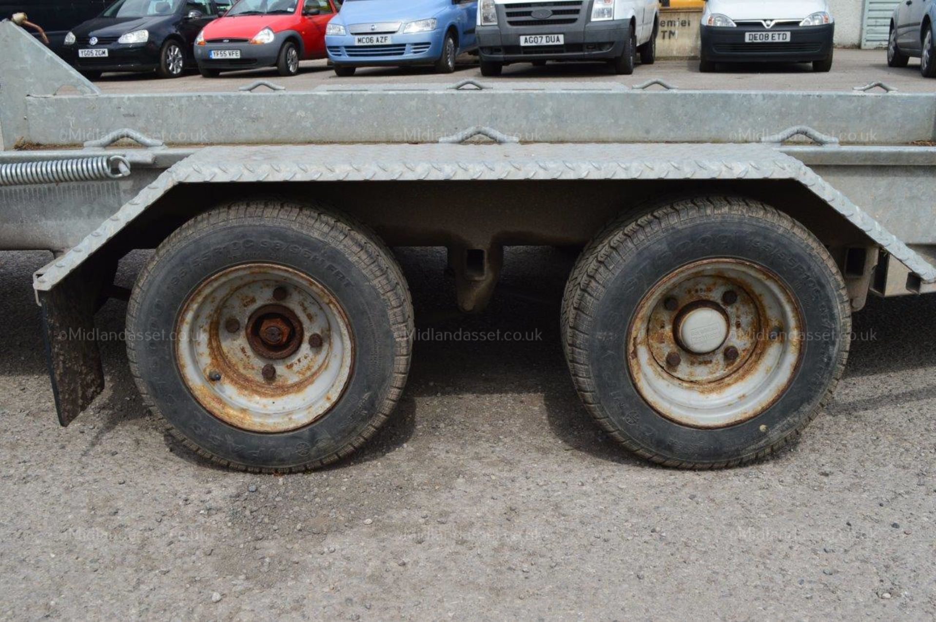 2009 IFOR WILLIAMS GH94 TWIN AXLE PLANT TRAILER WITH SPARE WHEEL - Image 10 of 12