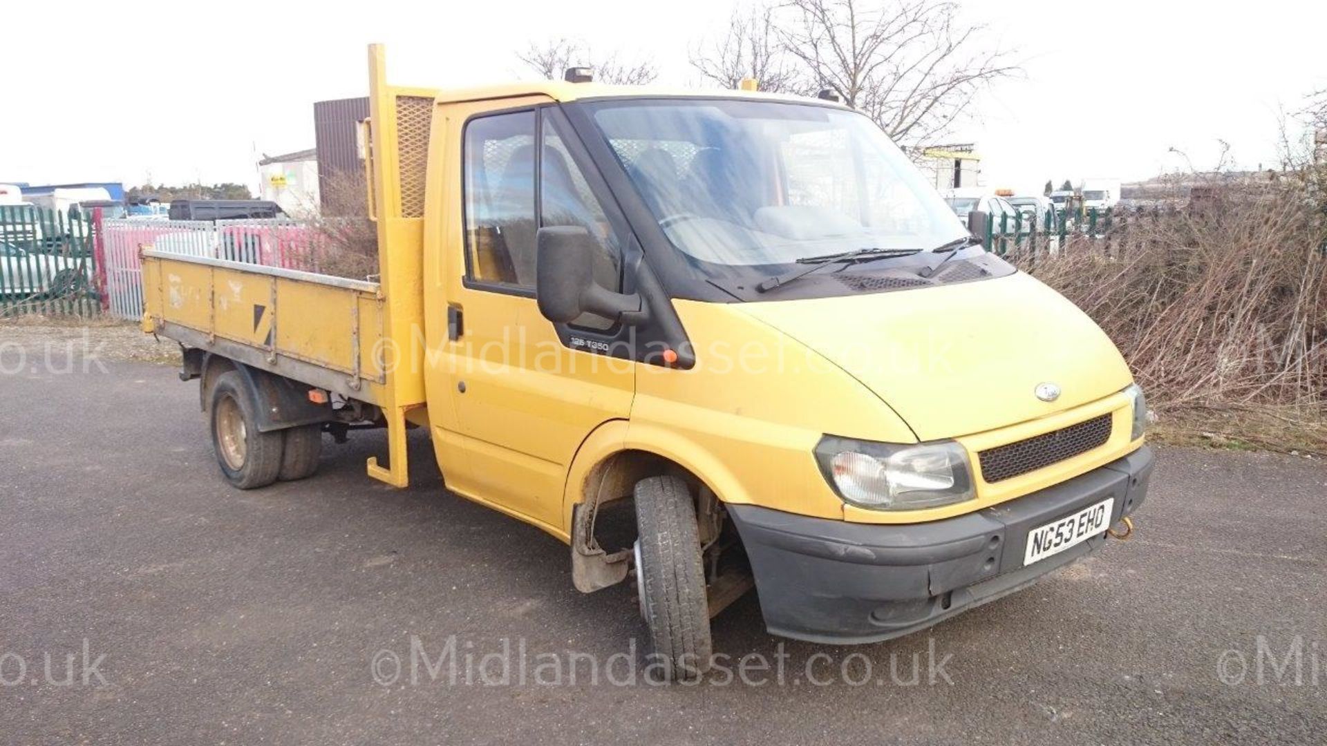 2003/53 REG FORD TRANSIT 125 T350 LWB TD DROPSIDE TWIN WHEEL PICKUP *NO VAT*