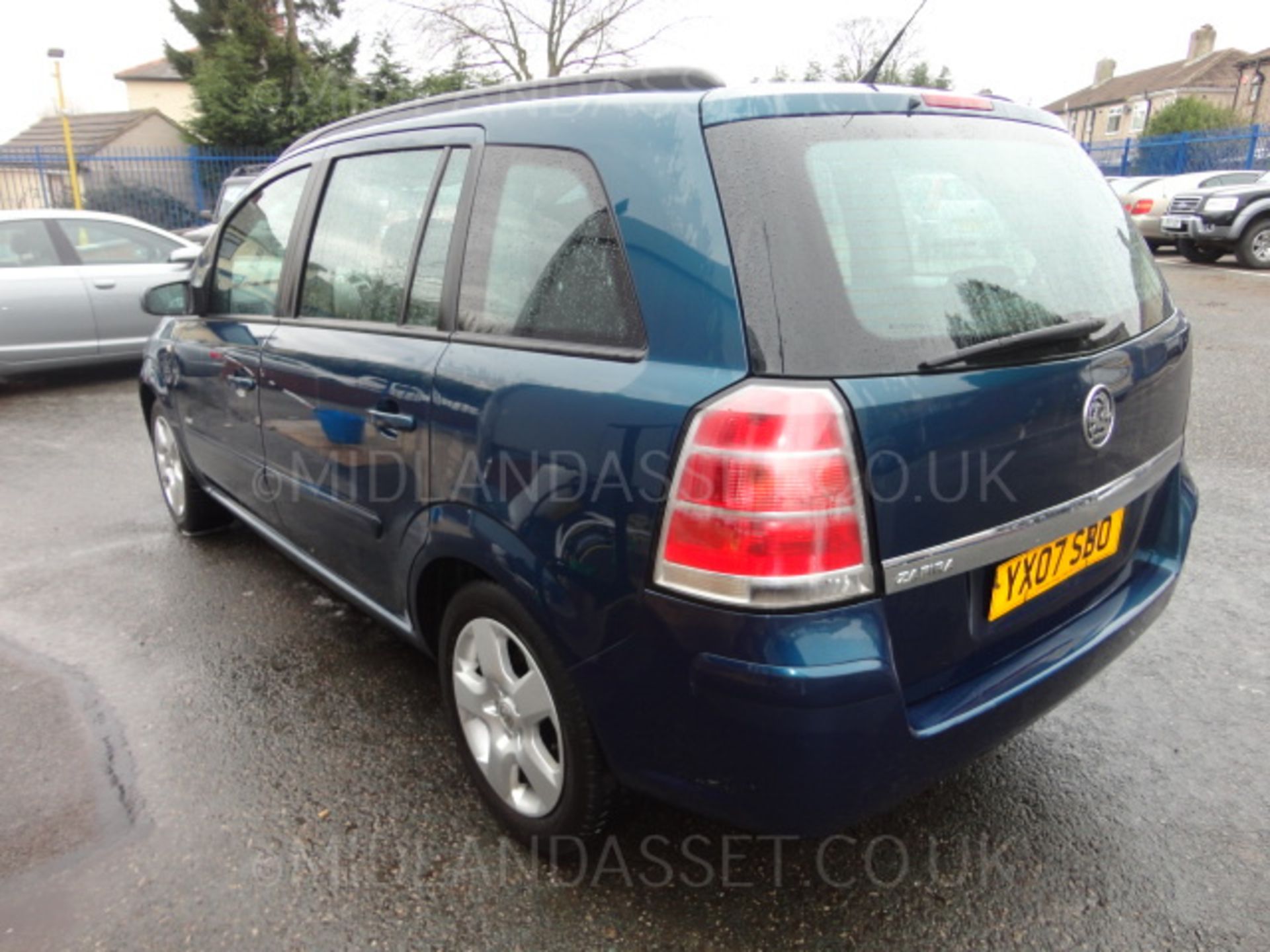 2007/07 REG VAUXHALL ZAFARI 1.6 16V CLUB 7 SEATER METALLIC TURQUOISE BLUE CAT-D *NO VAT* - Image 4 of 5