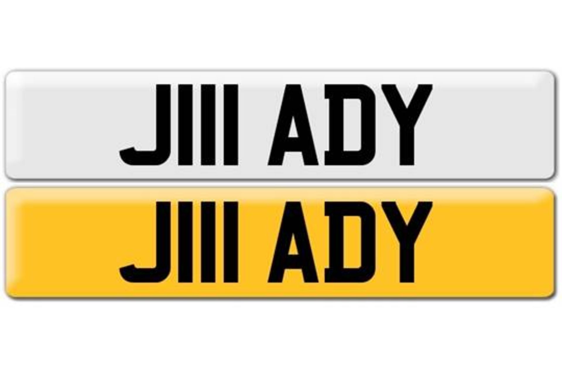 J111 ADY CHERISHED NUMBER PLATE