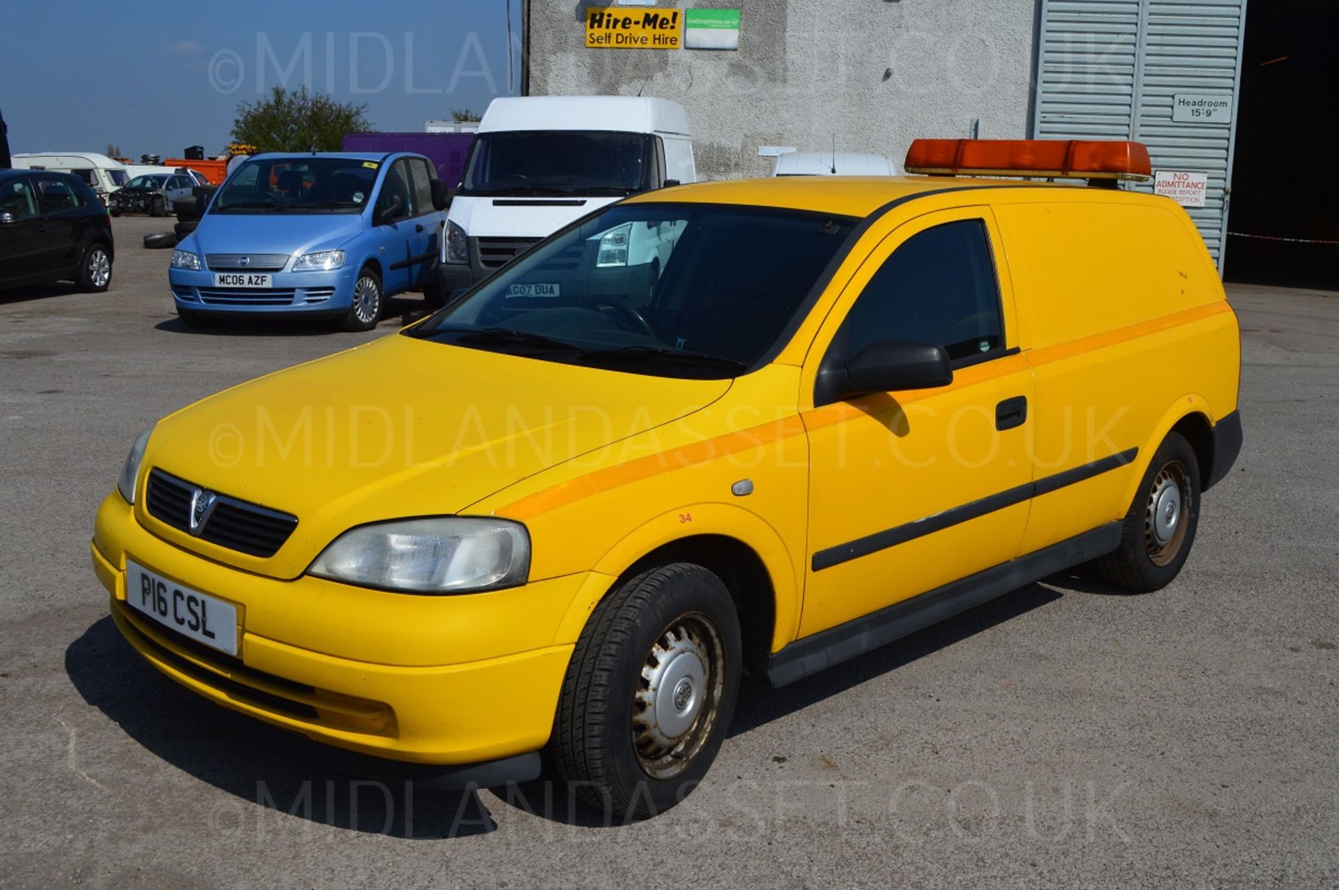 2003/03 REG VAUXHALL ASTRA ENVOY DTI CAR DERIVED VAN YELLOW *NO VAT* - Image 2 of 20