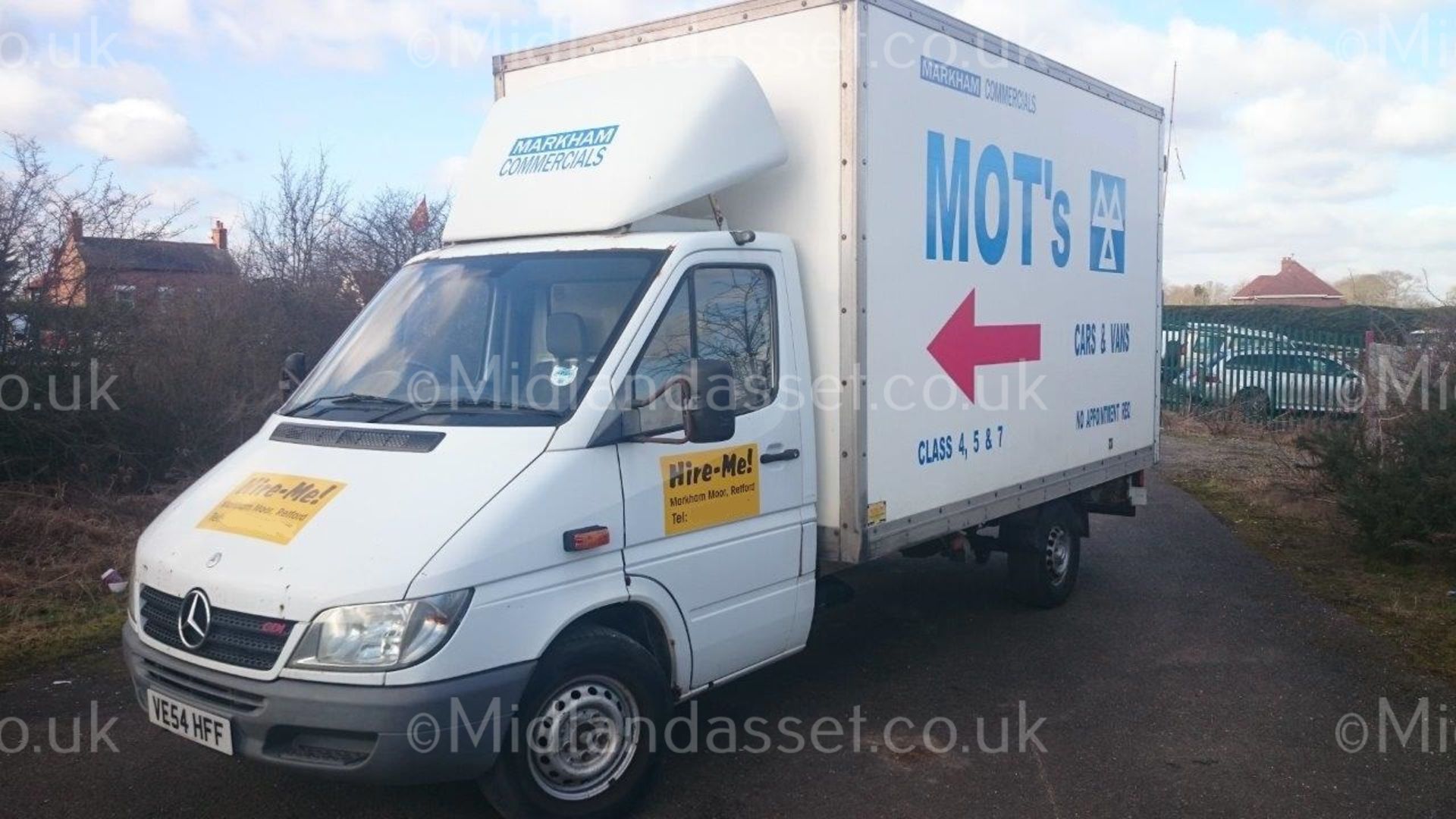 2004/54 REG MERCEDES 311 CDI LWB BOX VAN WITH TAIL LIFT - Image 2 of 15