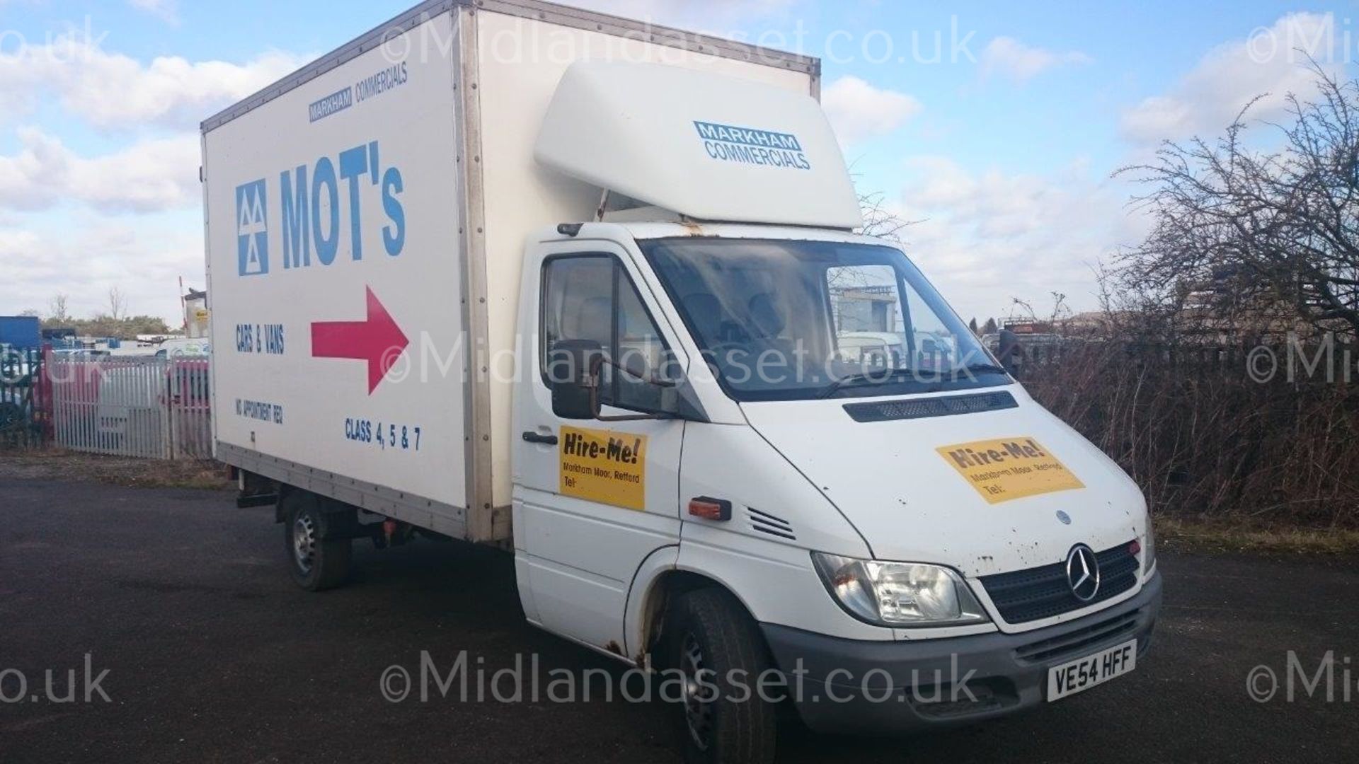 2004/54 REG MERCEDES 311 CDI LWB BOX VAN WITH TAIL LIFT