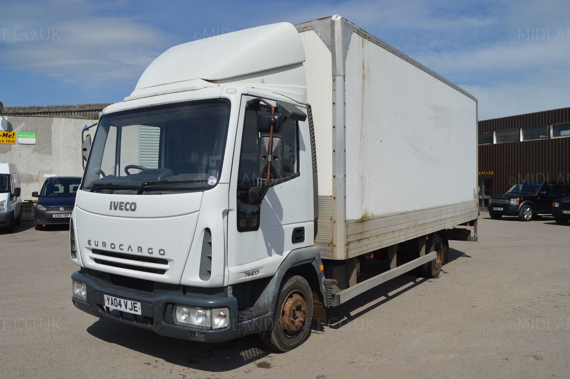 2004/04 REG IVECO EUROCARGO 75E17 BOX VAN WITH TAIL LIFT - Image 3 of 20