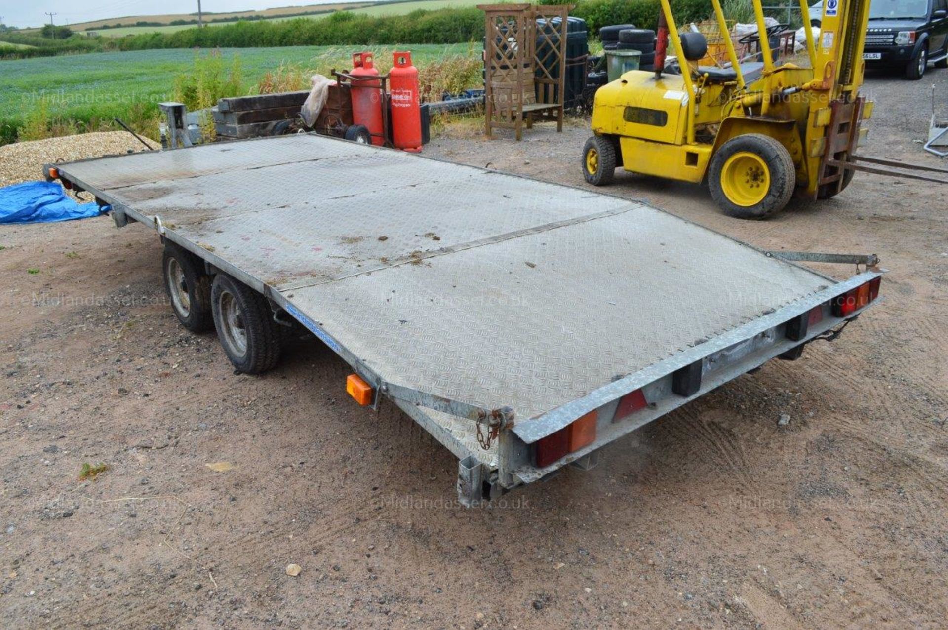 INDESPENSION TWIN AXLE TILT BED BEAVER TAIL TRAILER *NO VAT* - Image 5 of 13