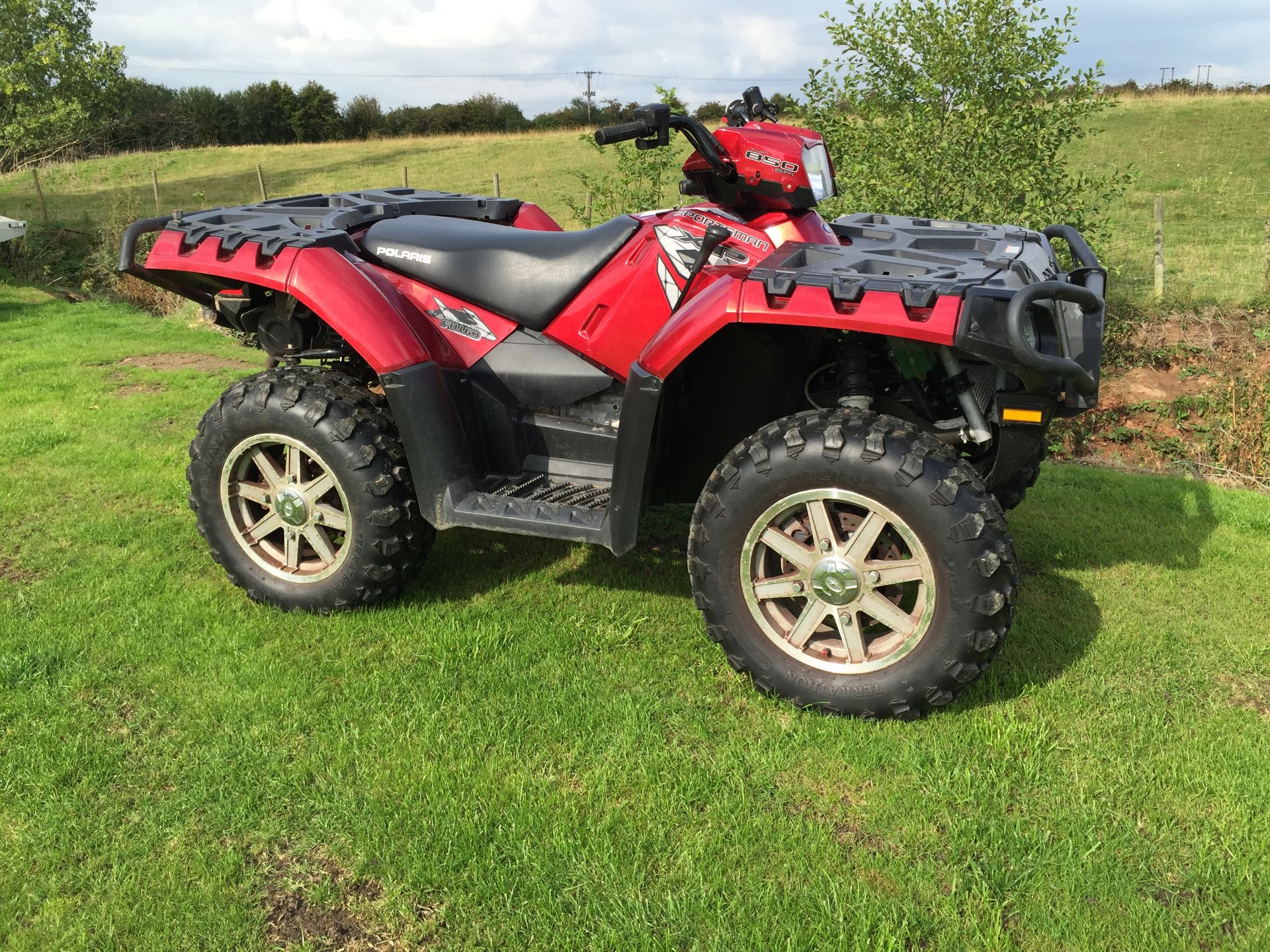 2010 POLARIS XP 850cc SPORTSMAN 4X4 IN RED METALLIC PAINT 291 MILES!! - Image 2 of 12