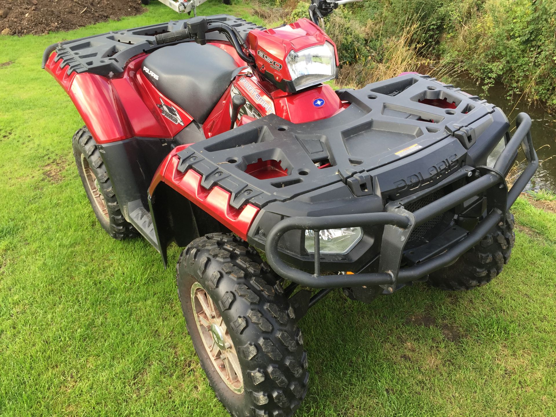 2010 POLARIS XP 850cc SPORTSMAN 4X4 IN RED METALLIC PAINT 291 MILES!!