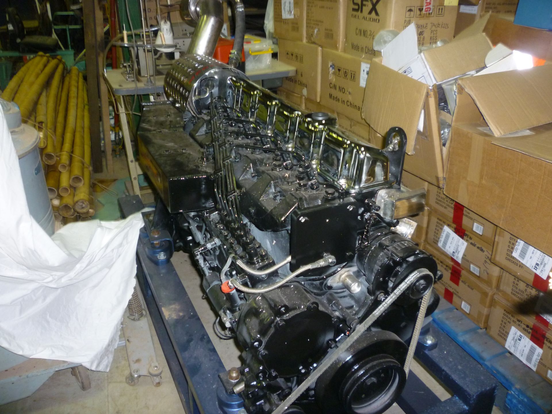 PAIR OF NEW MERLIN 7.8L 400 hp TURBO & INTERCOOLED MARINE DIESEL ENGINES - Image 2 of 9