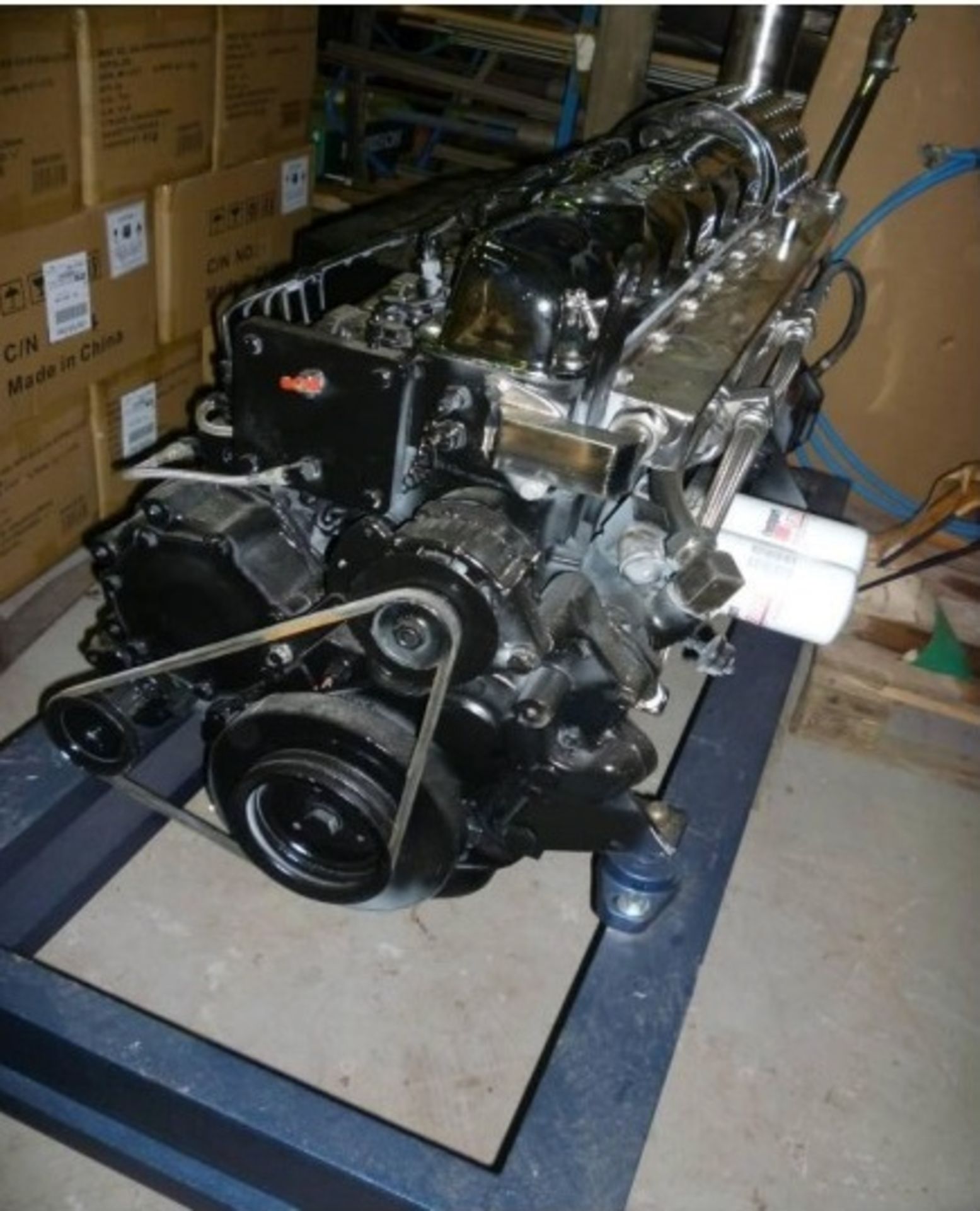 PAIR OF NEW MERLIN 7.8L 400 hp TURBO & INTERCOOLED MARINE DIESEL ENGINES - Image 6 of 9