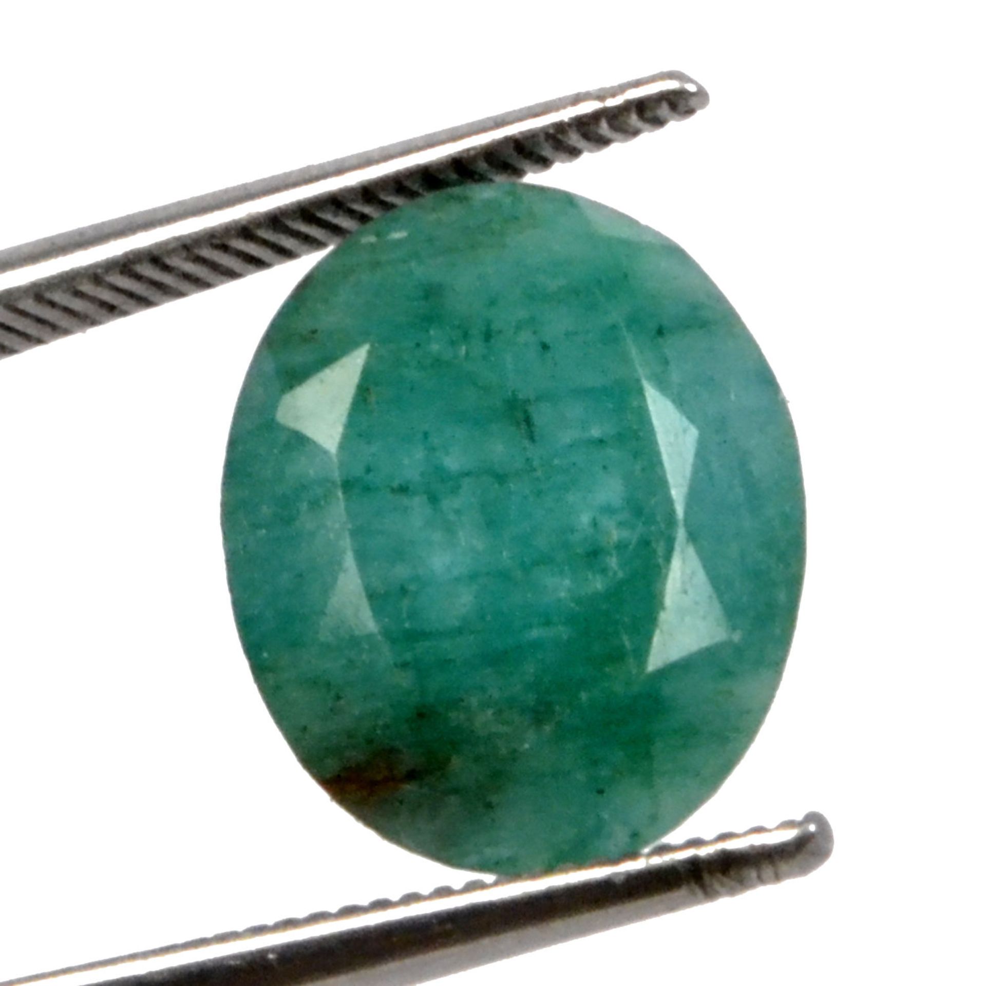 7.51 CT CERTIFIED NATURAL OVAL MIXED GREEN EMERALD LOOSE GEMSTONE
