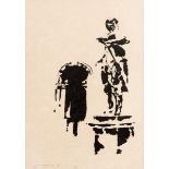 Louis Le Brocquy HRHA (1916-2012) Gold Smith, TCD -1986 lithographic brush drawing signed & numbered