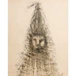 Patrick Scott HRHA (1921-2014) Straw Man (c.1950) charcoal, pastel, wash/paper signed lower right