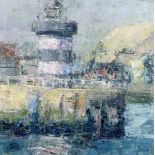 Aidan Bradley (b.1961) Howth Head Lighthouse -2011 oil on board signed lower left & dated 2011 79