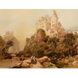 Thomas Shotter Boys (1803-1874) British Alpine Palace watercolour signed lower centre 32½ x 43cm (12