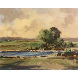 George Gillespie RUA (1924-1996) River Derg, Co Tyrone oil on board signed lower left 40 x 50cm (