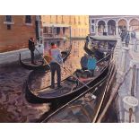 Cecil Maguire RHA RUA (b.1930) Bacino Orseolo, Venezia (2006) oil on panel signed lower right &