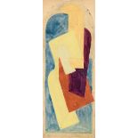 Mainie Jellet (1897-1944) Abstract Composition (c.1922) gouache 25½ x 9½cm (10 x 4in) Bruce Arnold