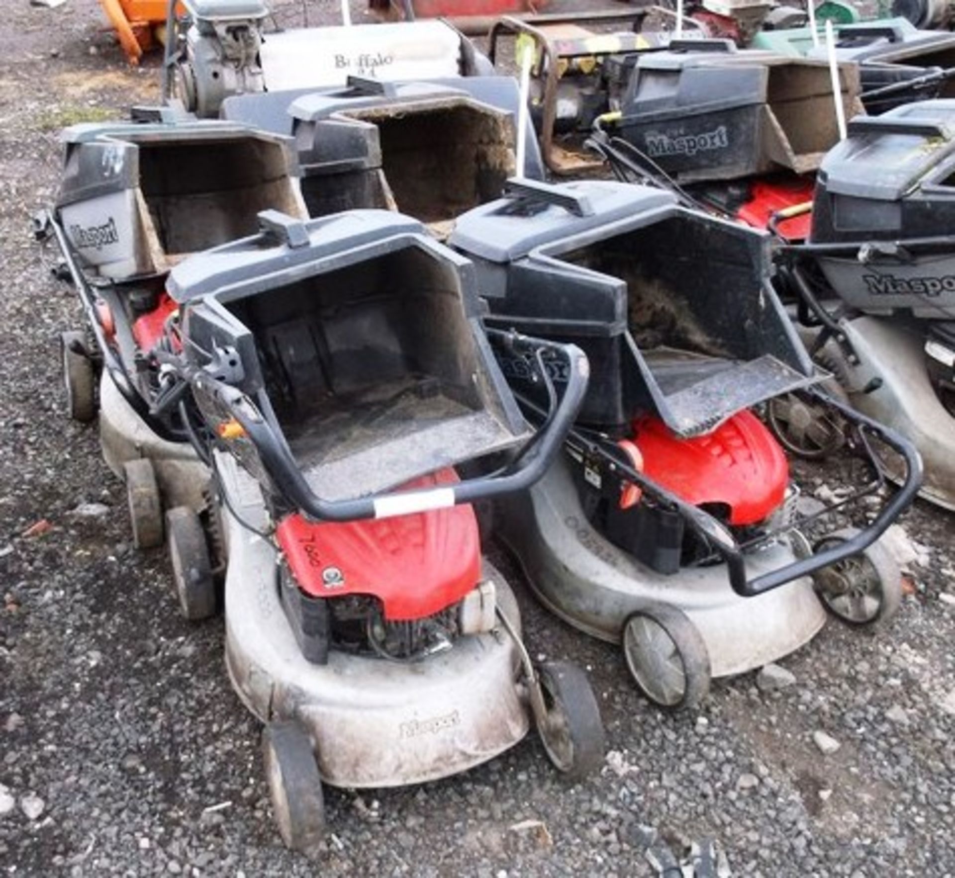 4X MASPORT 500 AL ROTARY MOWERS ASSET NOS 7000, 6954,7008, 6984