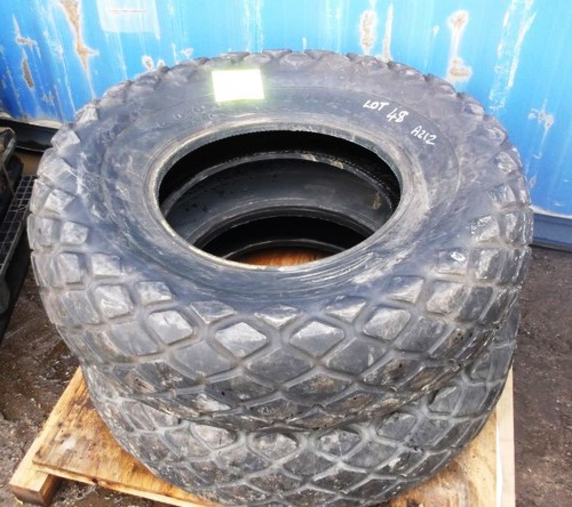 PAIR OF GOODYEAR 16.9-24 TRACTOR GRASS TYRES