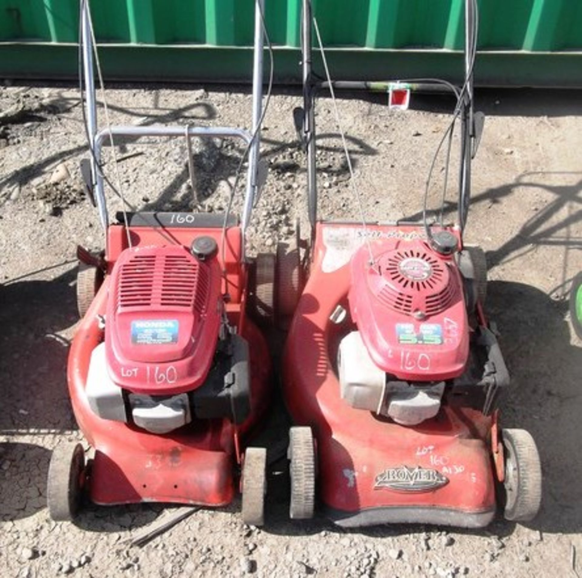 PAIR OF ROVER MULCH N CATCH MOWERS FLEET NOS 3657, 3380