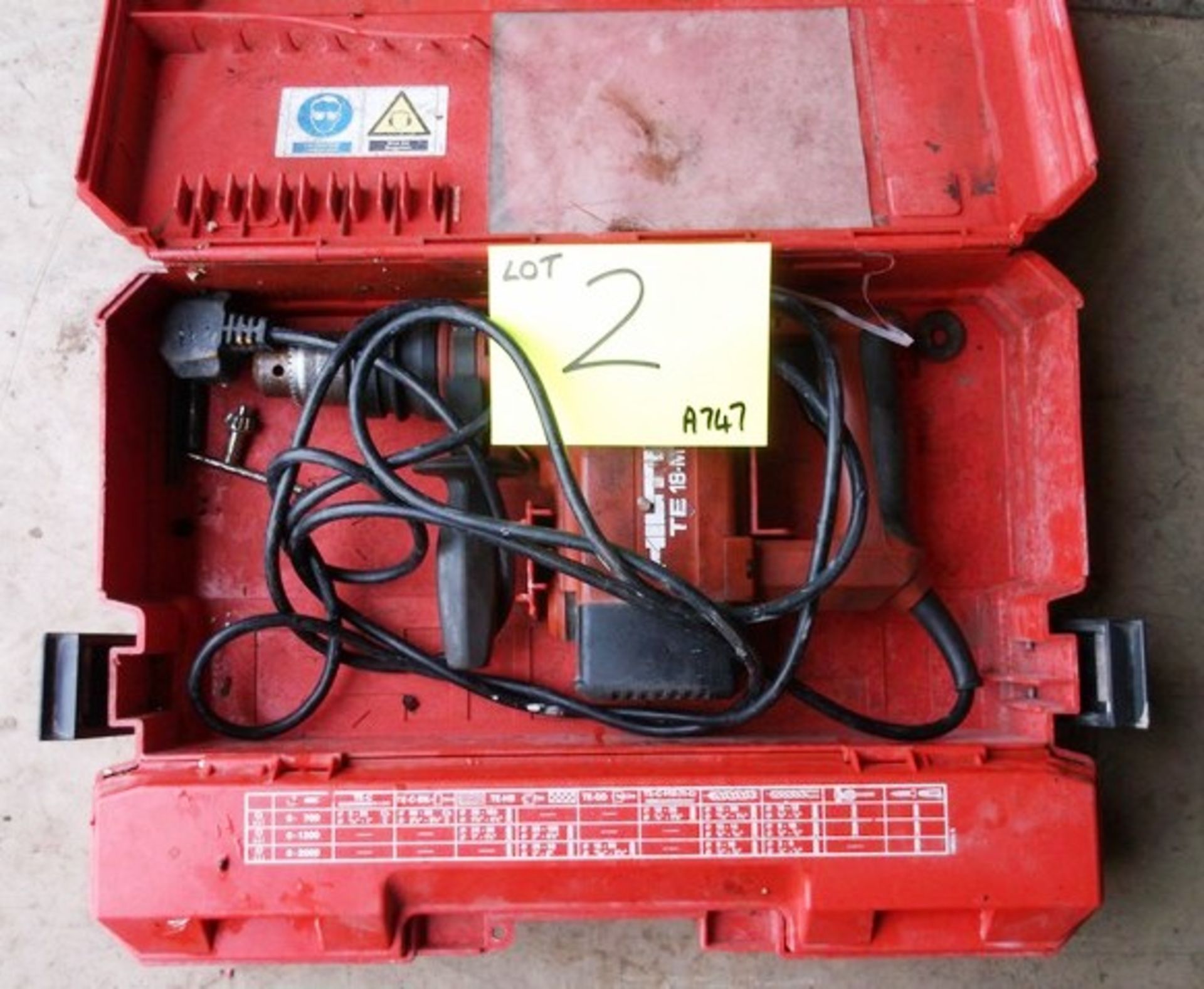 HILTI TE-18-M INDUSTRIAL DRILL (RED BOX)