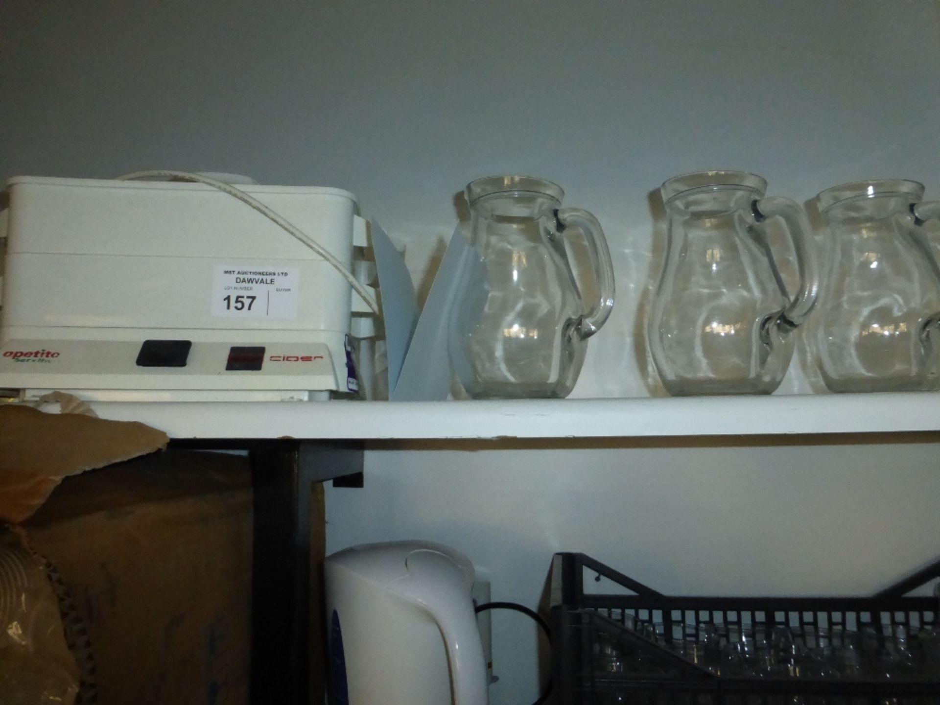 A quantity of miscellaneous electric kettles, drinking glasses, beakers, Jugs and plastic cups - Image 4 of 5