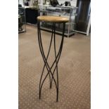 NV: 1 tall metal / wood stand