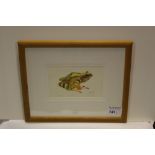 NV: 1 signed limited edition framed print “Frog” by Mary Ann Rogers