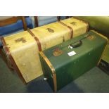 NV- 2 wooden bound cabin/storage trunks