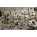 NV- various rose patterned part tea sets