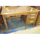 NV- a child’s dark wood single pedestal desk