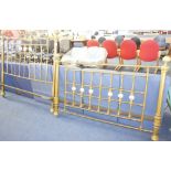 NV- a decorative Victorian double size brass bed