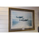 NV: 1 framed limited edition print Memorial Flight by Robert Taylor signed by the artist and Group