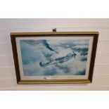 NV: 1 framed limited edition print Victory Over Dunkirk signed by  Wing Commander Robert ( Bob )