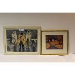 NV: 2 framed water colours by John Elwyn