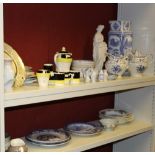 NV- 2 shelves of misc. decorative chinaware and ornaments