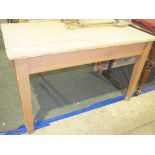 NV- a rectangular topped pine kitchen table