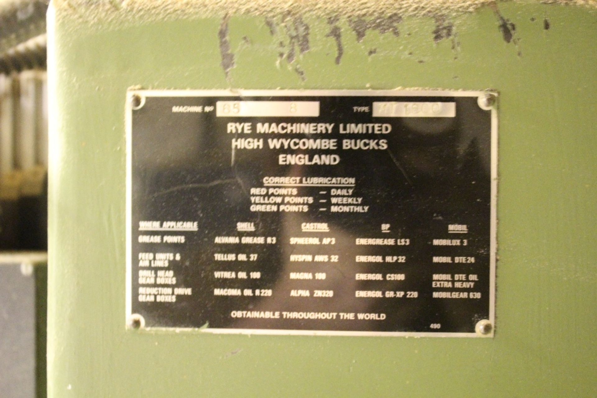 1 Rye CNC Router model MT1600 fitted with 2 Perske Heads, 2 DeSoutter Air Drills,   programmable - Image 6 of 10