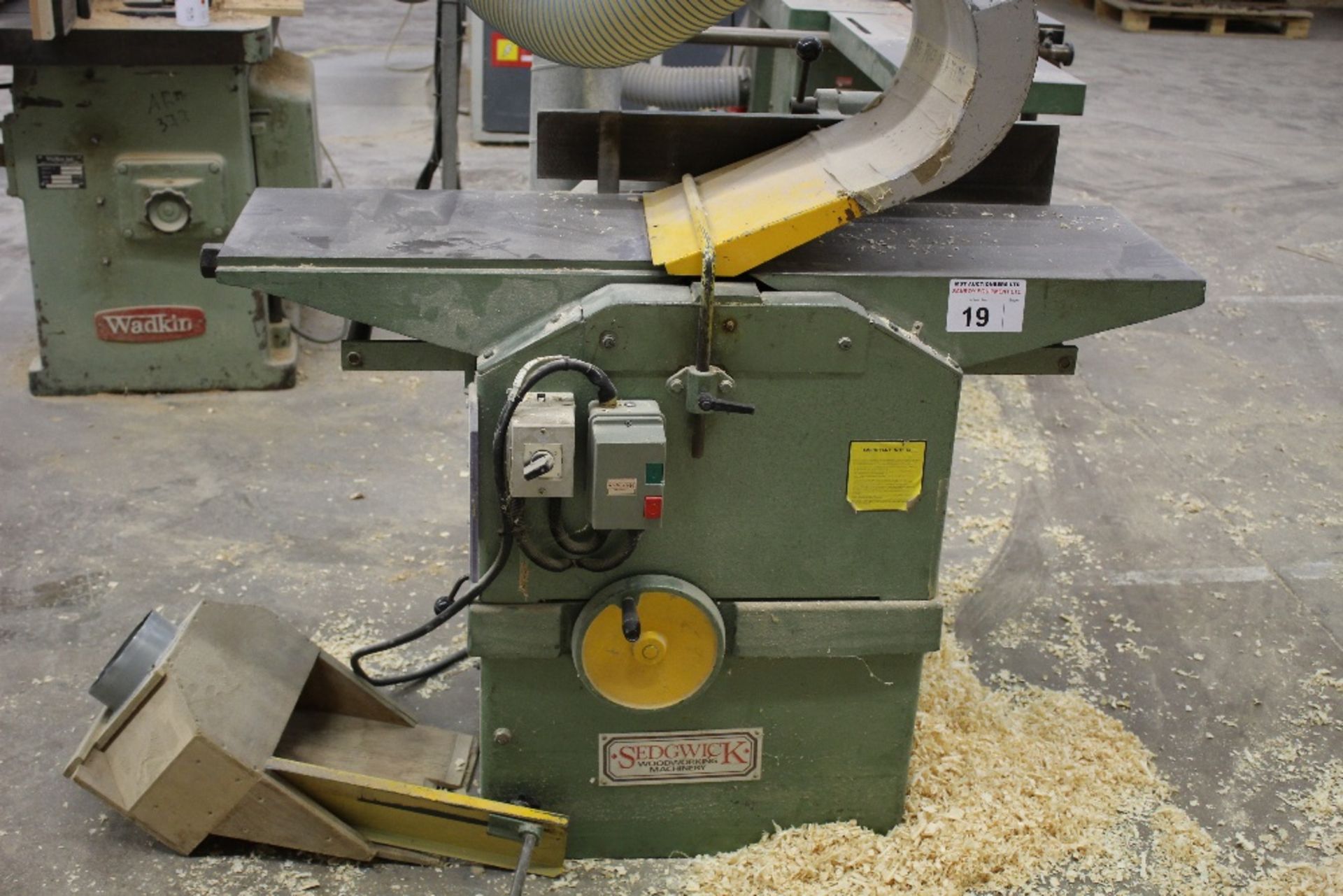 1 Sedgewick planer thicknesser model: Combination 12 inch x 8 inch, 3ph with extraction attachment