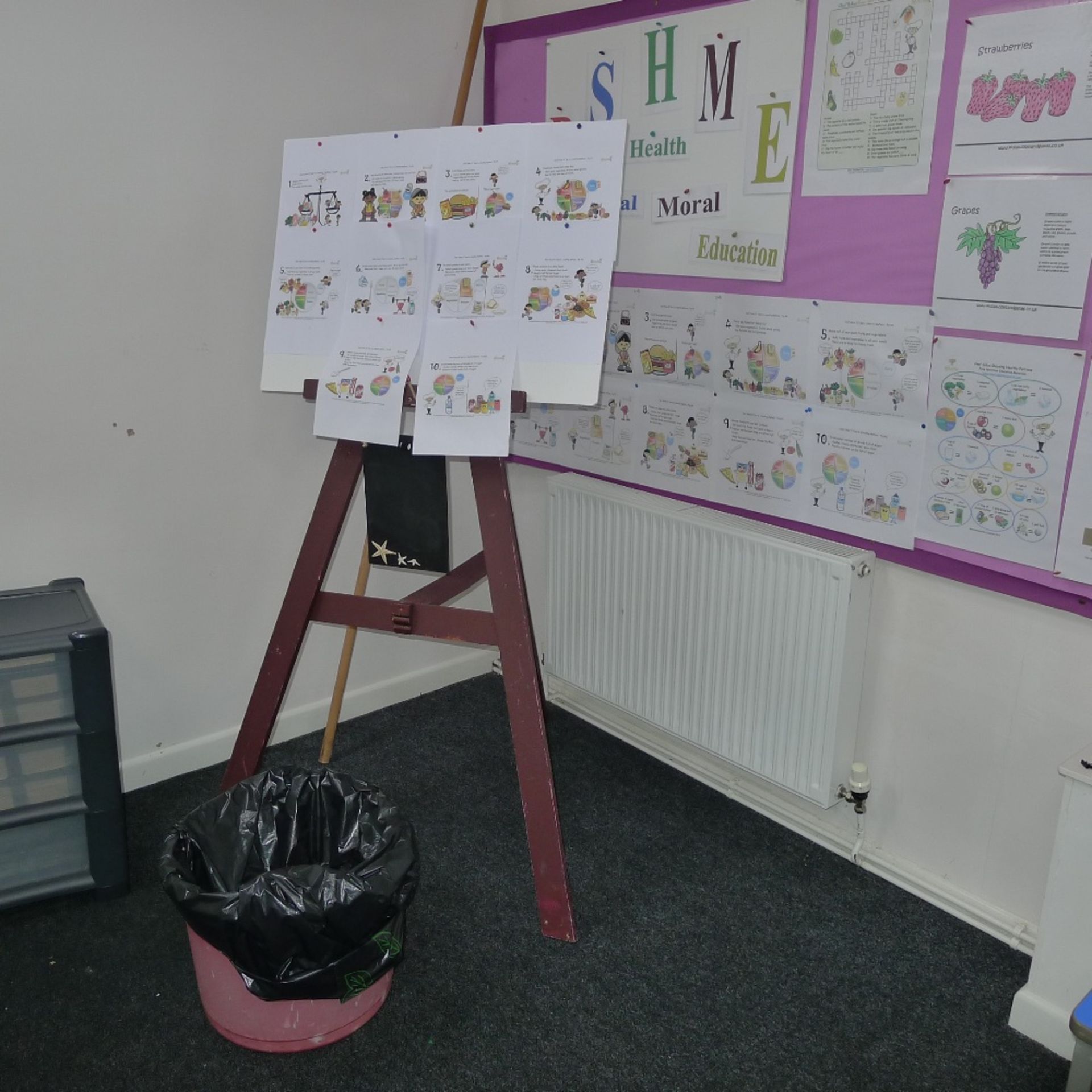 a large qty. of misc. school room tables, desks, chairs and art materials etc. (located in nursery - Image 3 of 6
